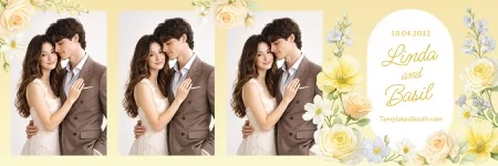 Yellow Celebration Photo Booth Template