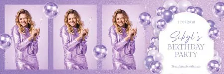 Lavender Party Photo Booth Template