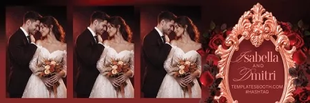 Red Celebration Photo Booth Template