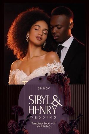 Aperçu Purple Celebration Photo Booth Template 2