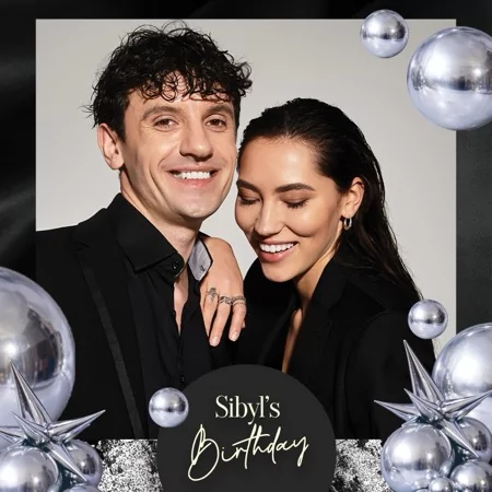 Black Silver Party Photo Booth Template