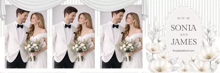 White Party Photo Booth Template
