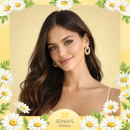 Yellow Party Photo Booth Template