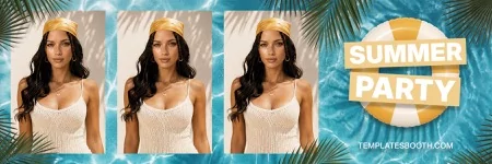 Summer Party Photo Booth Template