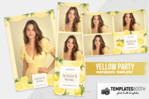 Yellow Party Photo Booth Template