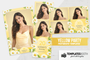 Yellow Party Photo Booth Template