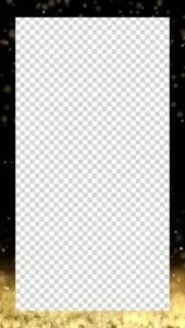 Black Gold Birthday Photo Booth Template – Animated Overlays
