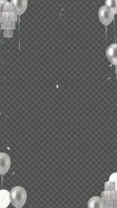 Modèle de photomaton de fête argenté