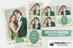 Green Celebration Photo Booth Template