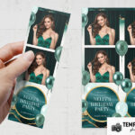 Aperçu du modèle de fête verte pour photobooth