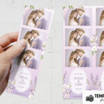 Aperçu du modèle de célébration lavande pour photobooth