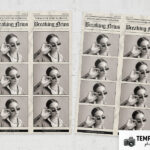 Aperçu du modèle journal pour photobooth