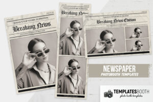 Newspaper Photo Booth Template