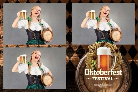 Oktoberfest Photo Booth Template