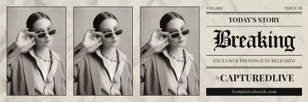 Newspaper Photo Booth Template