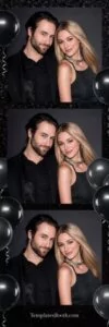 Black Party Photo Booth Template 2x6 Strip
