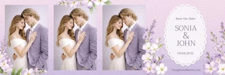 Lavender Celebration Photo Booth Template