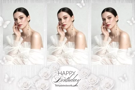 White Party Photo Booth Template