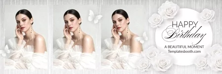 White Party Photo Booth Template
