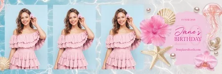 Summer Party Photo Booth Template