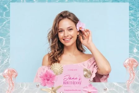 Summer Party Photo Booth Template