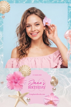 Aperçu Summer Party Photo Booth Template 4
