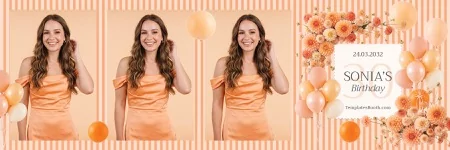 Orange Party Photo Booth Template