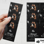 Midnight Black Party Photo Booth Template Preview