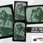 CCTV Heist Photo Booth Template