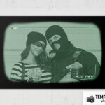 CCTV Heist Photo Booth Template Preview