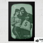 CCTV Heist Photo Booth Template Preview