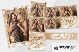 Champagne Party Photo Booth Template
