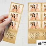 Golden Theme Party Photo Booth Template Preview