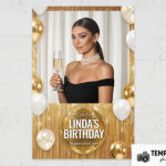 Aperçu du modèle gratuit de fête dorée pour photobooth