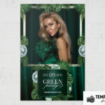 Green Party Photo Booth Template Preview