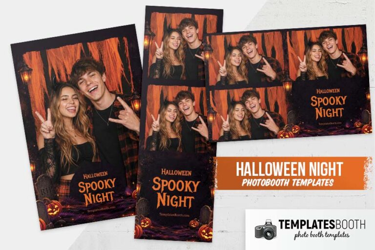 Halloween Spooky Night Photo Booth Template