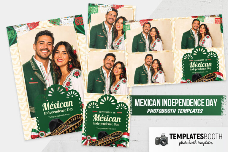 Mexican Independence Day Photo Booth Template Preview