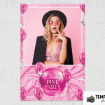 Pink Party Photo Booth Template Preview