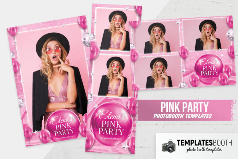 Pink Party Photo Booth Template