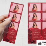 Red Party Photo Booth Template Preview