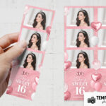 Sweet 16 Party Photo Booth Template Preview