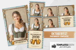 Vintage Oktoberfest Photo Booth Template