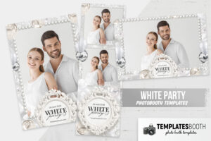 White Party Photo Booth Template