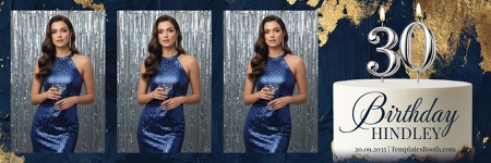 Modèle de photomaton pour fête d’anniversaire