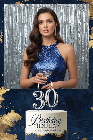 Modèle de photomaton pour fête d’anniversaire