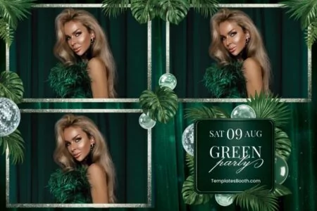 Green Party Photo Booth Template
