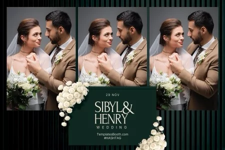 Green Celebration Photo Booth Template