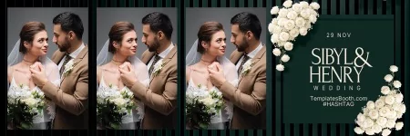 Green Celebration Photo Booth Template