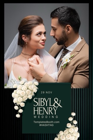 Aperçu Green Celebration Photo Booth Template 3