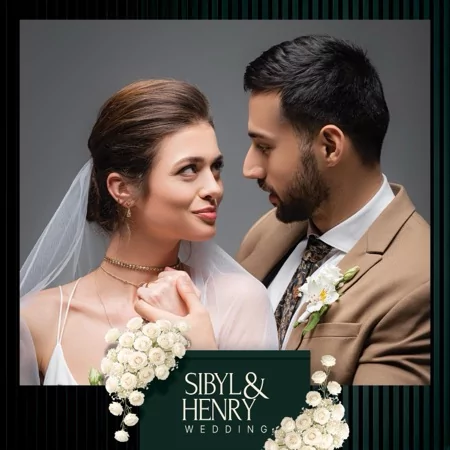 Green Celebration Photo Booth Template